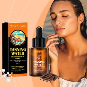 Self Tanning Water Drops Natural Bronze Sunless Tanning Serum Fast Absorb No Streaks Moisturizing Self Tanner for Body Face Outdoor Beach Healthy Tan