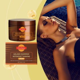 Golden Shimmer Intensive Tanning Moisturizing Cream, Hydrating Body Tanning Lotion for Outdoor Sun Bath