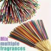 170pcs Wholesale Incense Sticks - Lasts Up to 8.66inch, with Essential Oils, Natural Fragrance for Home, Yoga, Camping, Vacation - Green, Orange, Pink