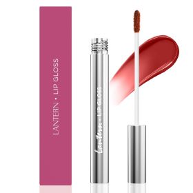 Long-Lasting Hydrating Lip Gloss, Moisturizing Non-Sticky Lip Tint with Hyaluronic Acid for Plumping Finish (Color: Pink04)