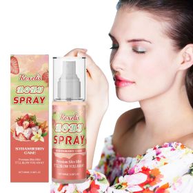 Peach Champagne Body Spray Long-lasting Fresh Fragrance Soft and Multi-layered Light Perfume (style: strawberry cake)